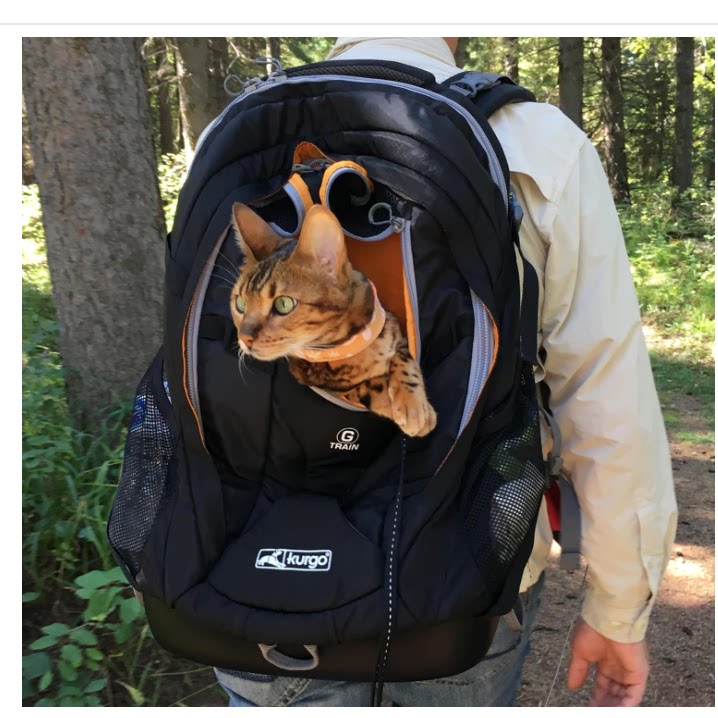 美国代购Kurgo G-Train Pet Carrier Backpack 时尚宠物猫狗背包
