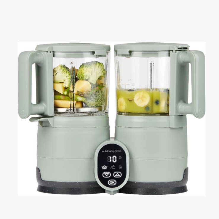 德国代购Babymoov Nutribaby Baby Food Maker玻璃4合1宝宝辅食机