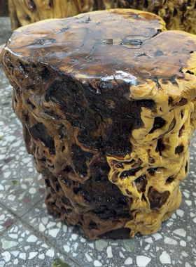 天然造型枣木实木木墩茶桌实木茶几茶台根雕茶海原木树桩30左右高