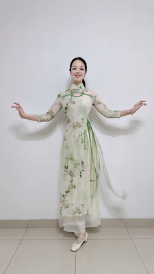 雨夜广场舞舞蹈服  人生好似一幅画 形体舞蹈服 晴天雨夜98