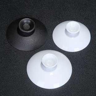 陶瓷功夫茶具 茗峰 黑陶盖碗盖子高白瓷盖碗盖子三才碗盖子茶碗盖