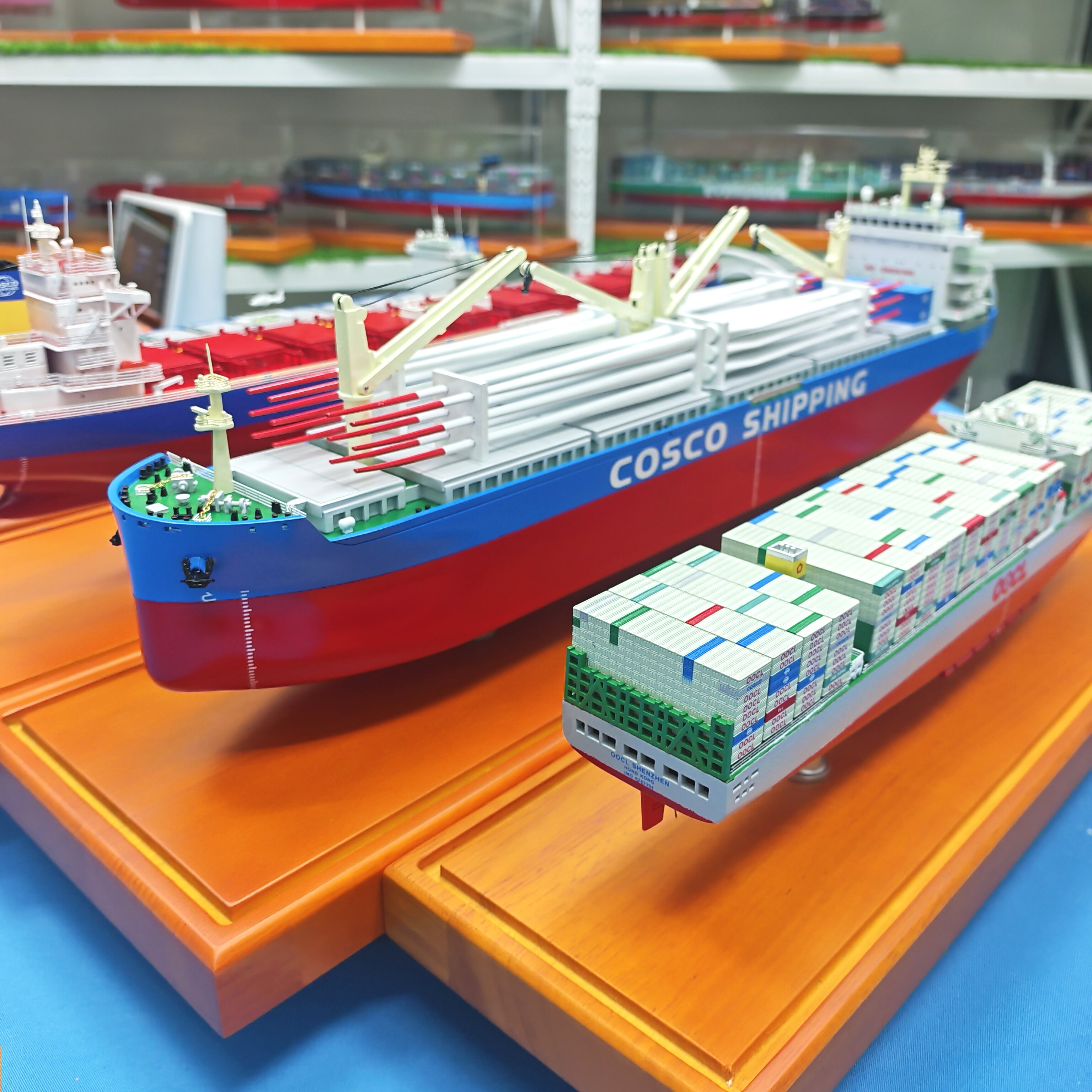 COSCO中远海运特运仿真模型纪念品公司送礼收藏海洋工程船重吊船