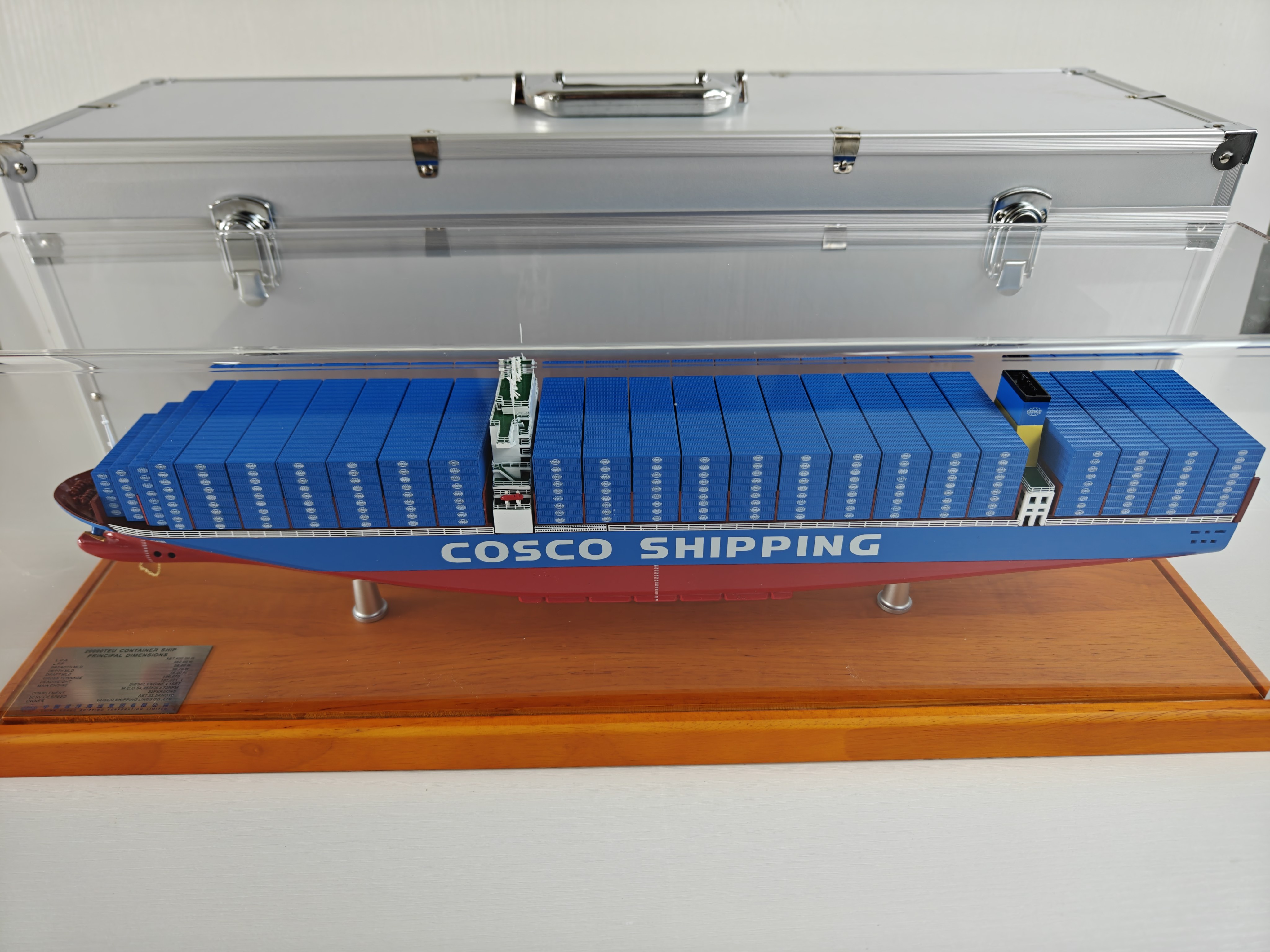 中远海运集装箱船cosco模型合金摆件金属货运船成品展览收藏送礼