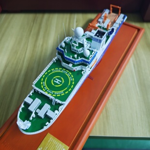 中山大学号极地科学考察船仿真金属模型纪念品收藏展览摆件送礼