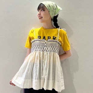 日系25夏季 性感吊带背心 新款 beams设计洋气正反两穿甜美时尚