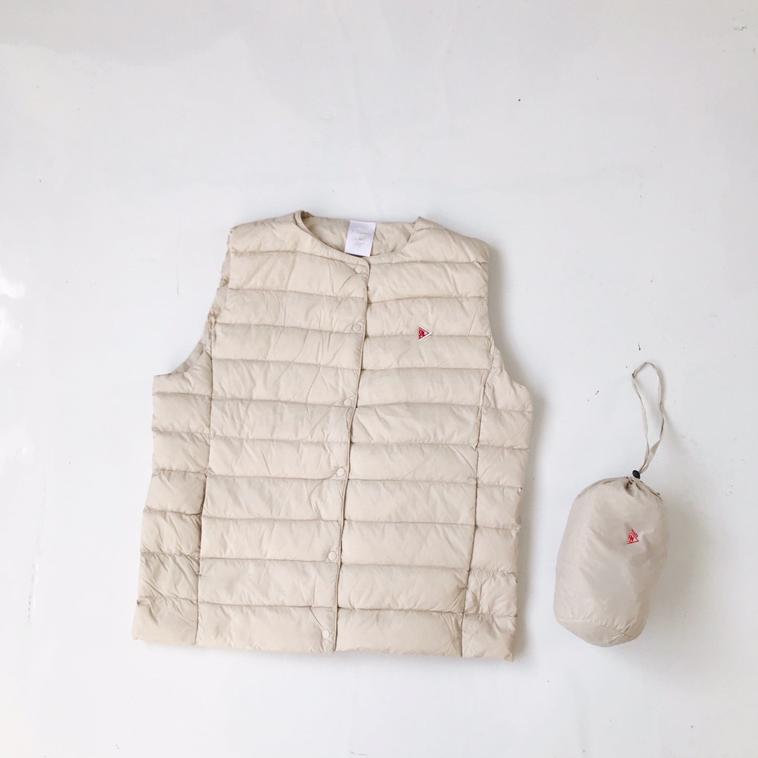 日系25秋冬新款Danton经典简约百搭保暖轻薄休闲贴身羽绒马甲