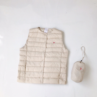 日系25秋冬新款Danton经典简约百搭保暖轻薄休闲贴身羽绒马甲