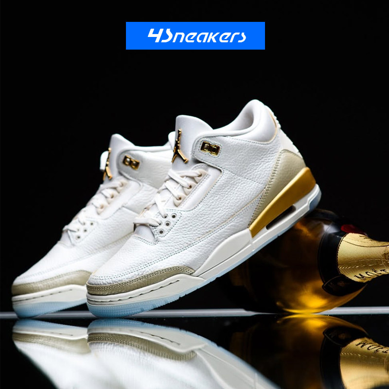 Jordan Air Jordan 3 WMNS AJ3复刻白金色复古篮球鞋IB2255-100,运动鞋new,篮球鞋,淘宝优惠券,粉丝福利购,淘宝优惠卷