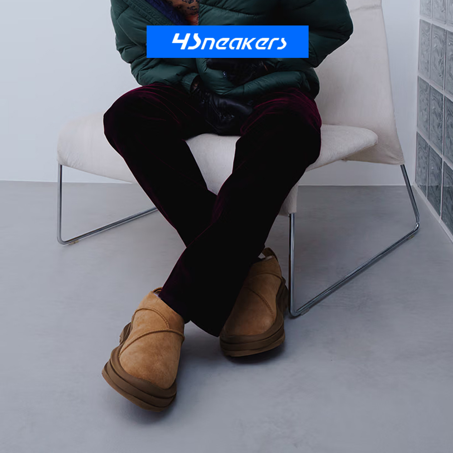 UGG Classic Novelty 男款低帮纯色保暖短筒雪地靴1180475-CHE