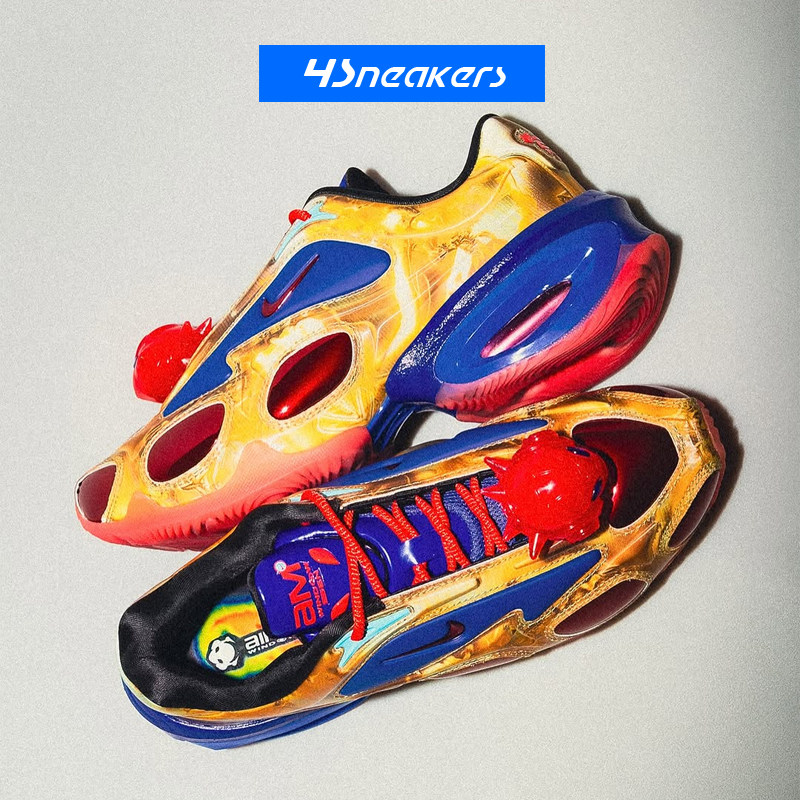 NIKE/耐克 AIR MAX MUSE 蓝金色厚底跑步鞋运动休闲鞋IQ3838-700