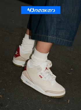 Jordan Air Jordan 3 WMNS AJ3复刻白金色复古篮球鞋IB2255-100