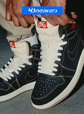 Air Jordan1 AJ1高低帮白色复古男女篮球鞋HQ6999-600/IF4391-100