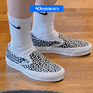 Vault 经典 范斯Vans 黑白棋盘格川久保玲一脚蹬板鞋 Slip