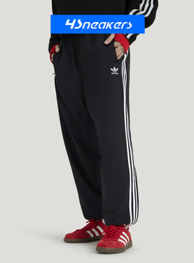 阿迪达斯三叶草WOVEN FBIRD男子经典收口条纹运动休闲长裤KB2465