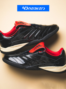 Adidas/阿迪达斯 Predator Sala 黑红男女防滑足球鞋IH7009
