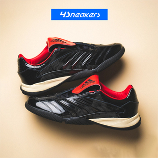 Sala Adidas 阿迪达斯 Predator IH7009 黑红男女防滑足球鞋