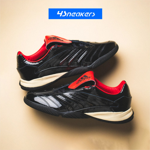 Adidas/阿迪达斯 Predator Sala 黑红男女防滑足球鞋IH7009