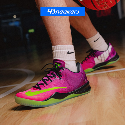 Nike耐克Kobe 8 Proto 科比8紫粉色男女低帮复古篮球鞋IO6253-500