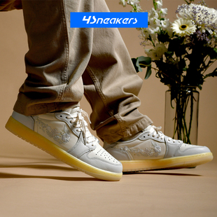 IF4391 Air 100 600 HQ6999 Jordan1 AJ1高低帮白色复古男女篮球鞋