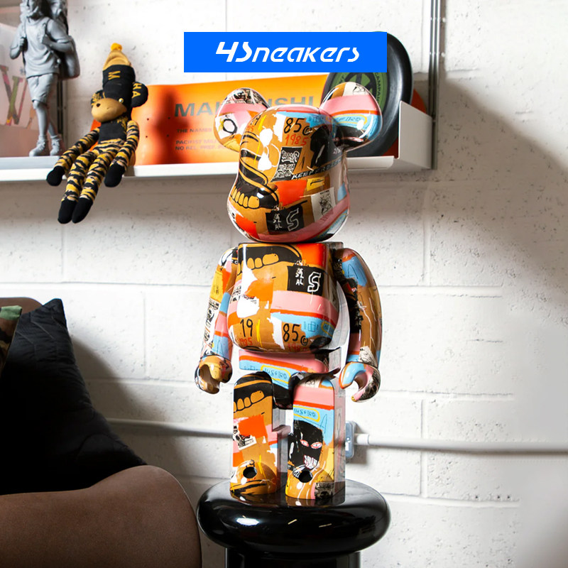 BE@RBRICK 1000% 梵高/戴珍珠耳环的少女 积木熊潮流公仔玩具手办