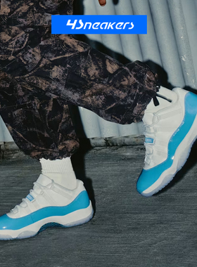 Air Jordan 11 Low AJ11大学蓝高低帮复古男女篮球鞋 FV5104-100