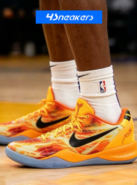 Nike耐克Kobe 8 Proto 科比8橙色男女低帮复古篮球鞋 IO6259-800