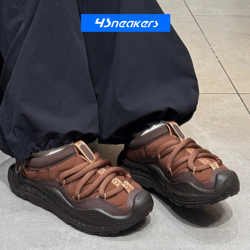 HOKAONE粗鞋带一脚蹬保暖休闲鞋图片