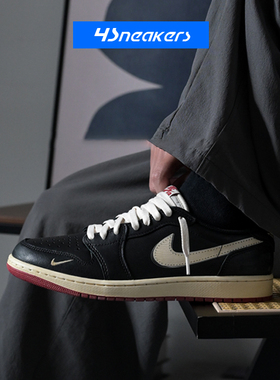 Nigel Sylvester x Air Jordan1 Low AJ1做旧男女低帮复古篮球鞋