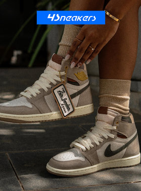 Air Jordan1 AJ1高低帮影子黑灰男女篮球鞋553558-040/IW6277-001