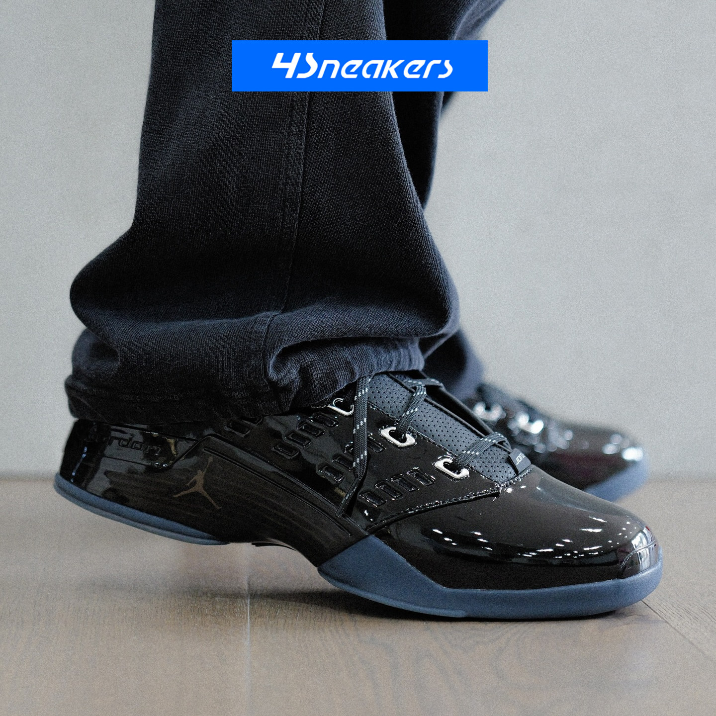 Nike/耐克 Air Jordan 17 AJ17黑漆皮男女复古篮球鞋IV7640-001