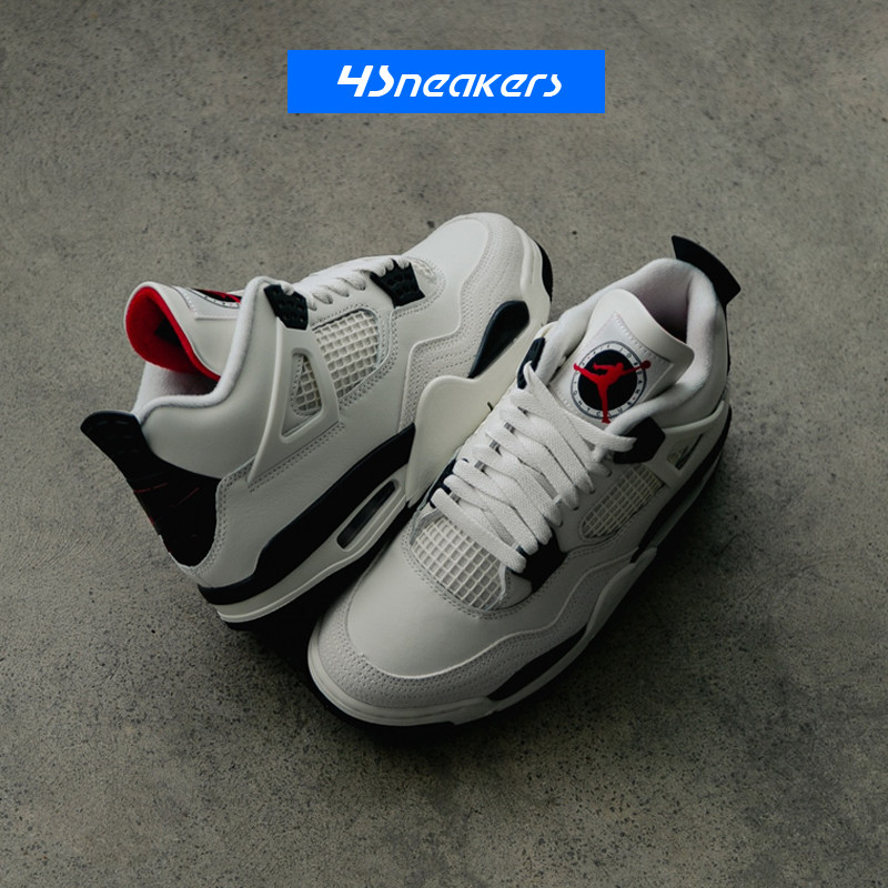 Jordan Air Jordan 4 Retro "Flight Club" 白黑红中帮复古篮球鞋,运动鞋new,篮球鞋,淘宝优惠券,粉丝福利购,淘宝优惠卷