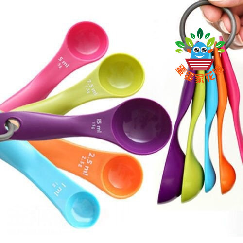 彩色量勺五件套量取花肥