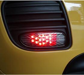 宝马迷你 MINI COOPER S R56、R57 专用后杠碳黑色LED雾灯