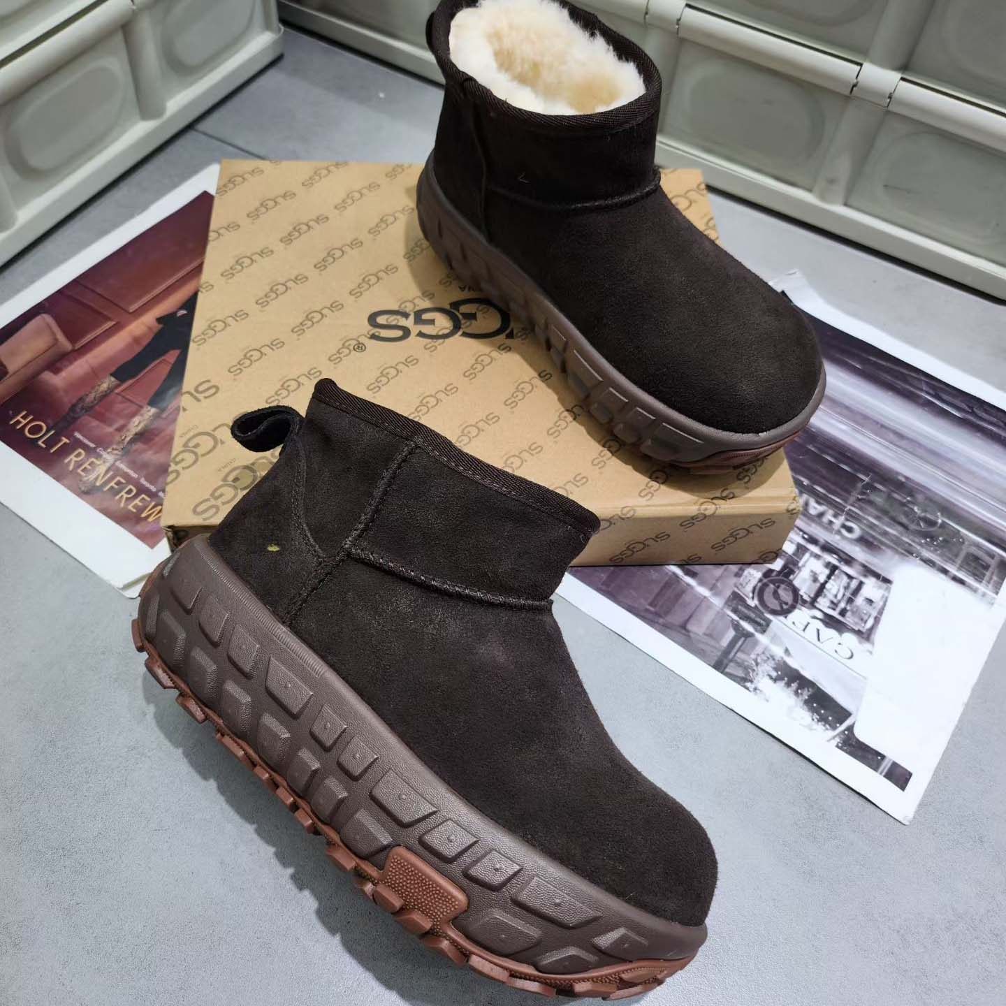 纯皮羊毛雪地靴女加厚榴莲底真皮毛一体防滑外贸东北外贸大棉鞋冬,女鞋,时尚雪地靴,淘宝优惠券,粉丝福利购,淘宝优惠卷