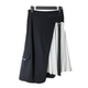 SD正品 女士时尚 休闲设计感黑白拼接显瘦半身裙1117