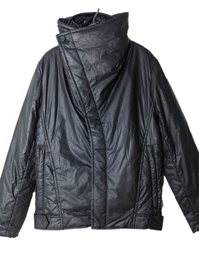 SD正品折扣男士酷帅直筒型拉链口袋立领防风保暖棉服黑色外套2373