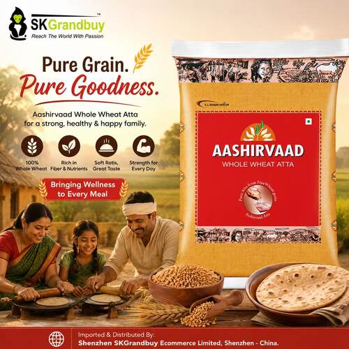 全麦粉AASHIRVAAD WHOLE WHEAT FLOUR/ATTA原装进口中筋面粉2kg