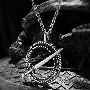 暗黑之魂朋克饰品个性配饰暗月之剑项链男生小众高级感前卫毛衣链