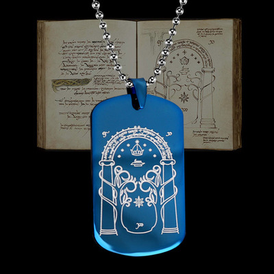 指环王魔戒男士挂件钛钢吊坠项链