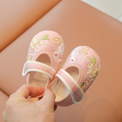 汉服小公主鞋宝宝布鞋1岁国风