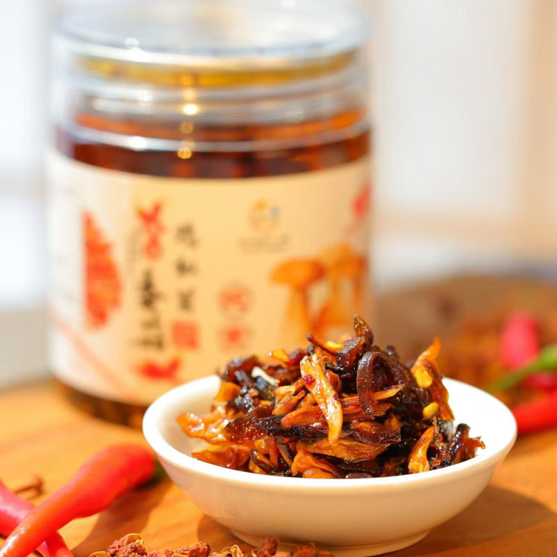 放牛娃的春天纯素香菇鸡枞酱