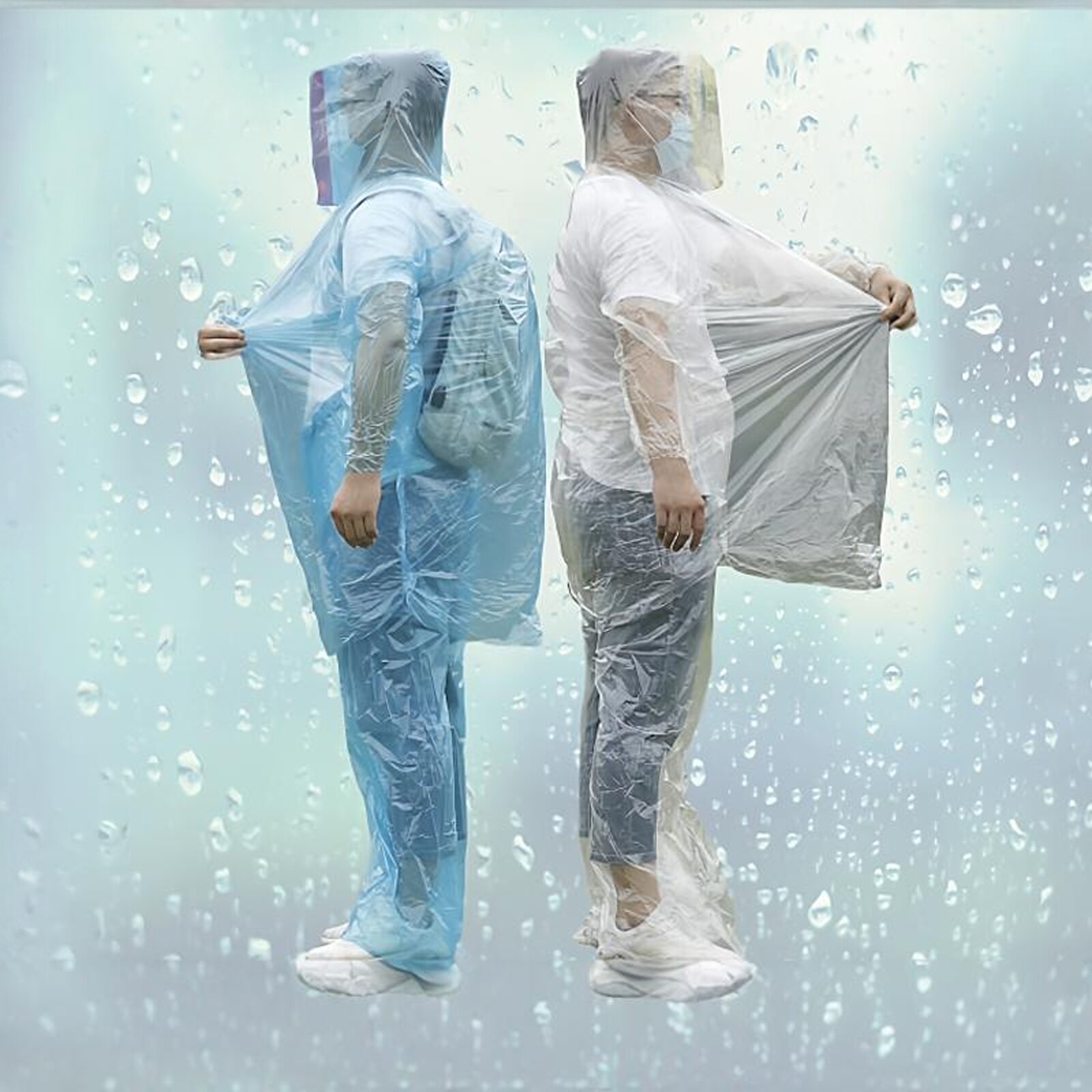 加厚特厚雨衣雨裤世界套鞋台风图片
