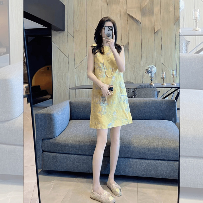 宽松显瘦高端精致旗袍连衣裙女