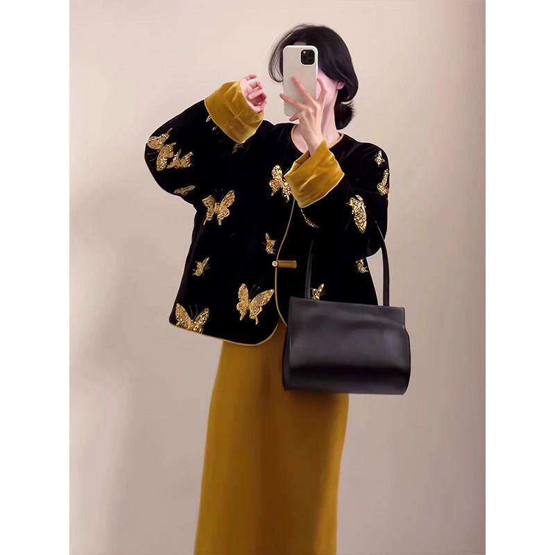 唐装女装中国风老钱风棉服