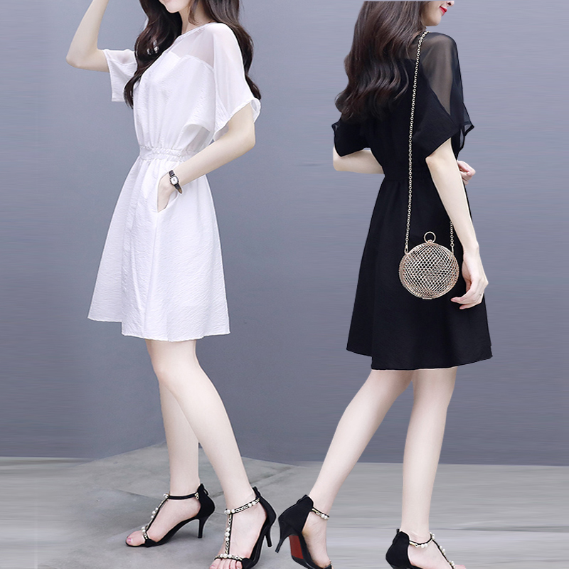 潮牌网纱甜美风超仙森系连衣裙