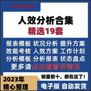 企业组织人效分析评估表提升公司组织部门效能指标考核优化方案