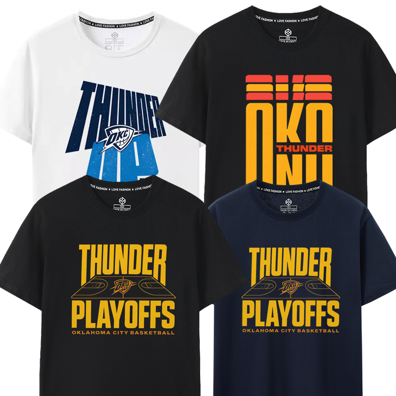2025夏季新款短袖T恤纯棉圆领雷霆总决赛亚历山大2号篮球SGA