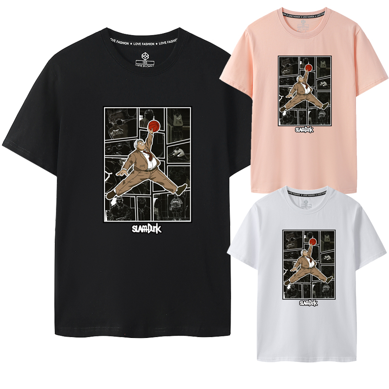 灌篮高手短袖T恤电影周边湘北队老爹安西教练THE FIRST SLAM DUNK