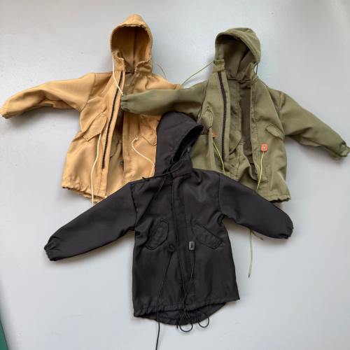 1/6比例女兵人偶潮流军版风衣外套宽松工装12寸娃衣BJD特六服装