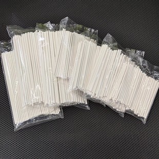 现货实心纸棒一次性牛皮纸管子 白色纸棒 棒棒糖棍子纸棒子多规格